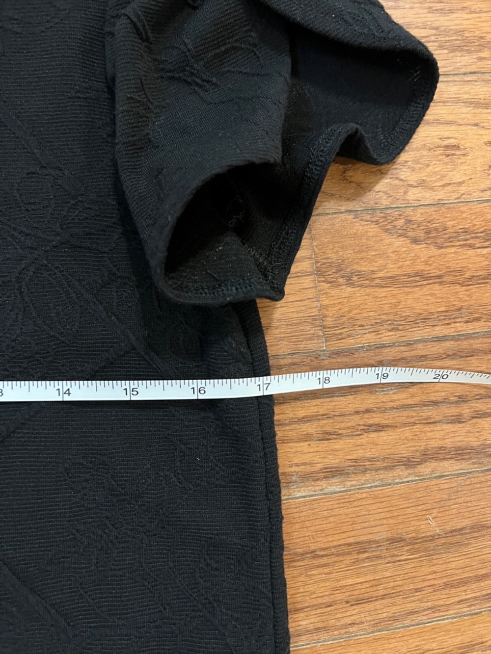 Elle Black Textured Puff Sleeve Top Small Dressy Blouse - Picture 10 of 11